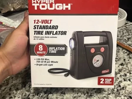 hyper tough portable digital tire inflator
